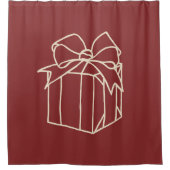 Einfach Weihnachtskollektion - vorhanden Duschvorhang (Vorderseite)