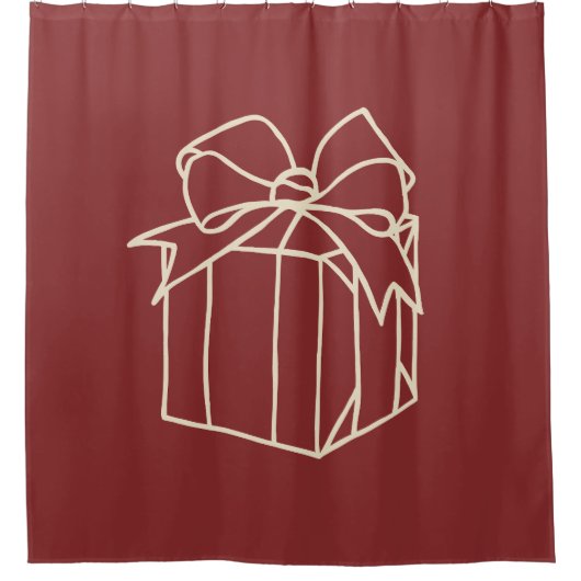 Einfach Weihnachtskollektion - vorhanden Duschvorhang (Vorderseite)