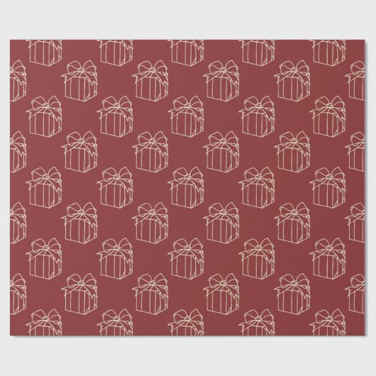 Einfach Weihnachtskollektion - vorhanden Geschenkpapier (Flach)