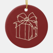 Einfach Weihnachtskollektion - vorhanden Keramik Ornament (Vorne)