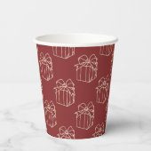 Einfach Weihnachtskollektion - vorhanden Pappbecher (Rückseite)