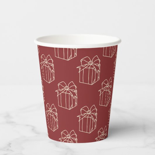 Einfach Weihnachtskollektion - vorhanden Pappbecher (Rückseite)