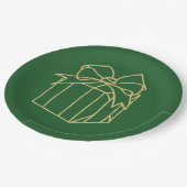 Einfach Weihnachtskollektion - vorhanden Pappteller (Schrägansicht)