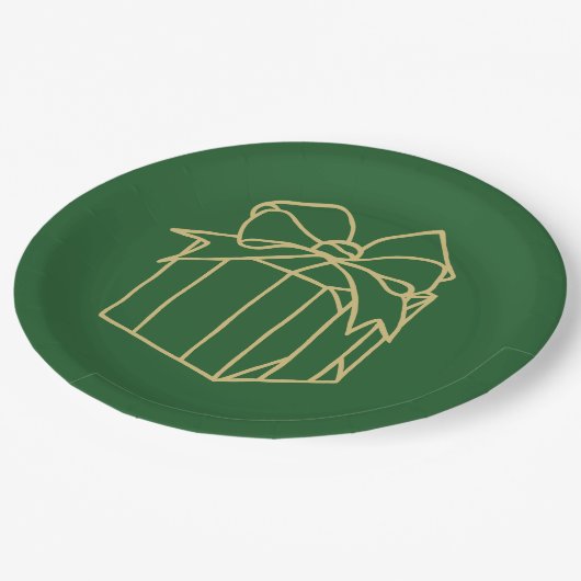 Einfach Weihnachtskollektion - vorhanden Pappteller (Schrägansicht)