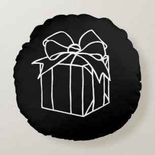 Einfach Weihnachtskollektion - vorhanden Rundes Kissen