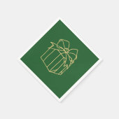 Einfach Weihnachtskollektion - vorhanden Serviette (Ecke)