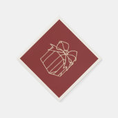 Einfach Weihnachtskollektion - vorhanden Serviette (Ecke)