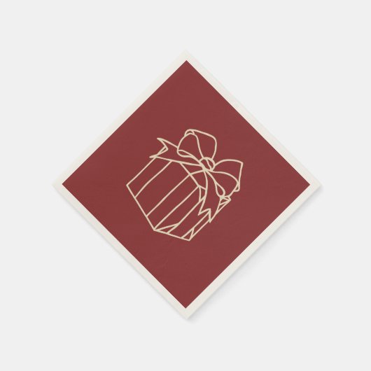 Einfach Weihnachtskollektion - vorhanden Serviette (Ecke)