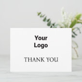 EINFACH WEISS DANKEN SIE KARTE (Stehend Vorderseite)