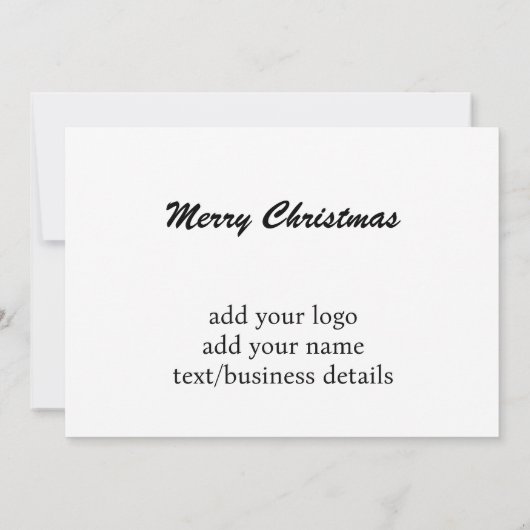 EINFACH WEISS DANKEN SIE KARTE (Rückseite)