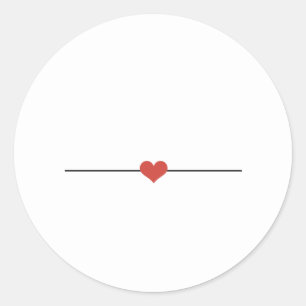 Einfach weiß gestalten Sie Ihren klassischen Runda Runder Aufkleber