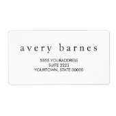 Einfach weiß kreativ Beruflich modern (Vorne)