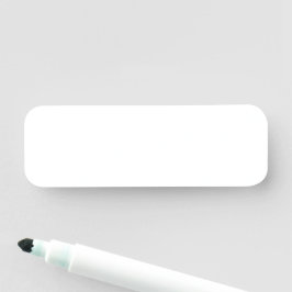 Einfach weiß, schlicht, elegant, leer, Whiteboard Namensschild