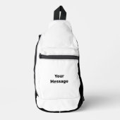 Einfach Weiß und Schwarz Ihre Meldungsvorlage Crossbody Bag (Vorderseite)