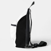 Einfach Weiß und Schwarz Ihre Meldungsvorlage Crossbody Bag (Rechts)