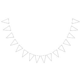 Einfach weiße, solide Farbe personalisieren Sie es Wimpelkette