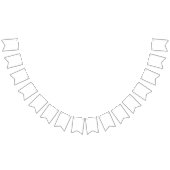 Einfach weiße, solide Farbe personalisieren Sie es Wimpelkette (Alle)