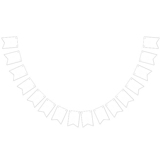 Einfach weiße, solide Farbe personalisieren Sie es Wimpelkette (Alle)