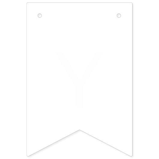 Einfach weiße, solide Farbe personalisieren Sie es Wimpelkette (Zweite Fahne)