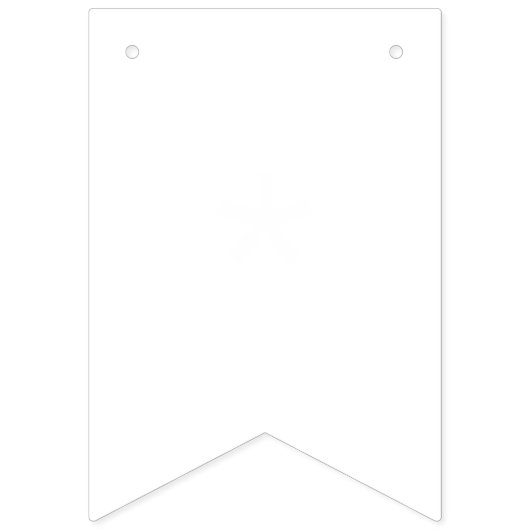 Einfach weiße, solide Farbe personalisieren Sie es Wimpelkette (Erste Fahne)