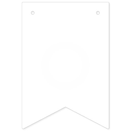 Einfach weiße, solide Farbe personalisieren Sie es Wimpelkette (Dritte Fahne)