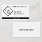 Einfach weißer Sandstrahler Power Washer Cleaning Visitenkarte (Vorne/Hinten)