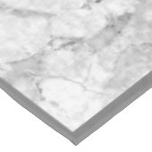 Einfach weißer und grauer Marmor | Klein Tischdecke (Schrägansicht)