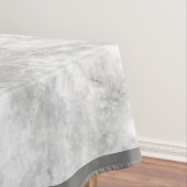 Einfach weißer und grauer Marmor | Klein Tischdecke (Beispiel)