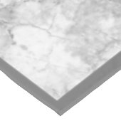 Einfach weißer und grauer Marmor | Mittel Tischdecke (Schrägansicht)