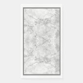 Einfach weißer und grauer Marmor | Serviette (Vorderseite)