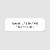 Einfach weißes Button oder Magnetisch (Vorderseite)