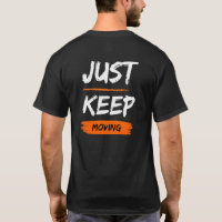 Einfach Weiter Bewegen Motivationszitat-Typografie