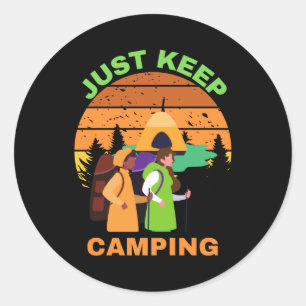 EINFACH WEITER CAMPEN RUNDER AUFKLEBER