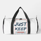 Einfach Weiter Machen – Motivationszitat Duffle Bag (Rückseite)