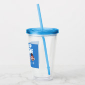 Einfach Weiter Schwimmen Fisch Crew Acryltrinkbecher (Links)