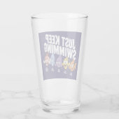 Einfach Weiter Schwimmen Fisch Crew Glas (Rückseite)