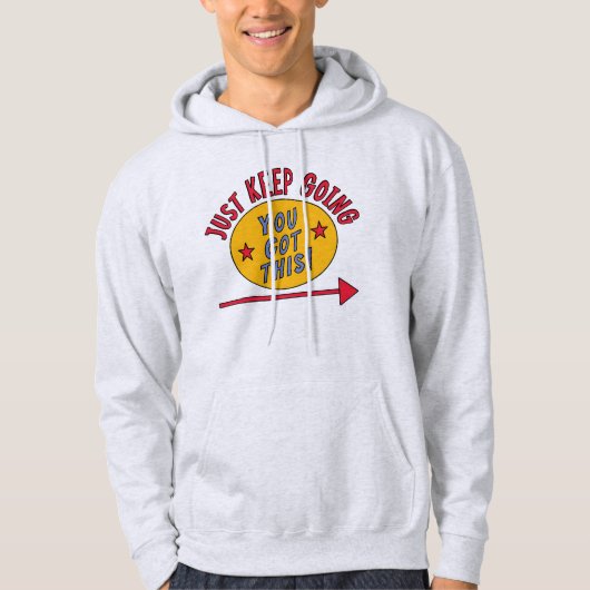 Einfach Weitermachen Hoodie (Vorderseite)