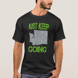 Einfach Weitermachen Seattle Vintage Washington St T-Shirt