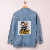 Einfach Weiterrollen – Funky Skate Dog Edition Jeansjacke (Hangar)