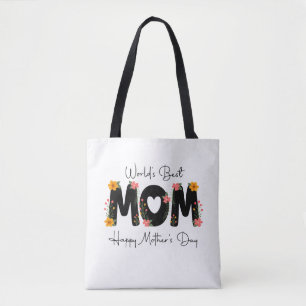Einfach Weltbeste Mama Muttertags-Kalligrafie Tasche