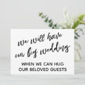 Einfach, wenn wir Sie umarmen können Einladung (Stehend Vorderseite)