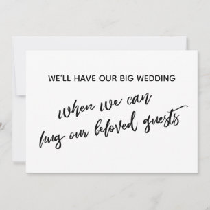 Einfach, wenn wir Sie umarmen können Einladung