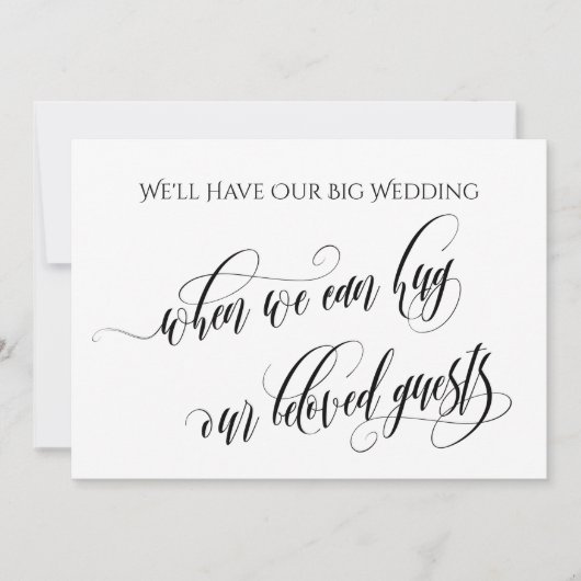 Einfach, wenn wir Sie umarmen können Einladung (Vorderseite)