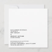 Einfach, wenn wir Sie umarmen können Einladung (Rückseite)