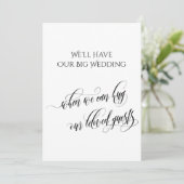 Einfach, wenn wir Sie umarmen können Einladung (Stehend Vorderseite)