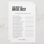 Einfach wer das Brautparty der Braut kennt (Vorne/Hinten)