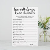 Einfach wer die Braut am besten kennt | Black Game (Stehend Vorderseite)