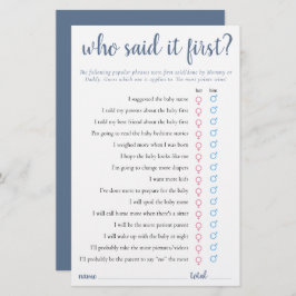 Einfach wer hat es zuerst gesagt | Dusty Blue Game