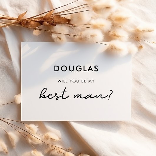 Einfach Werden Sie meine Trauzeuge-Karte Einladung