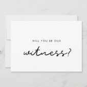 Einfach Werden Sie unser Zeugenausweis sein Einladung (Vorderseite)